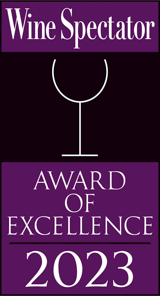 Wine Spectator Award of Excellence 2023 - Richter Tavern and Cork & Keg
