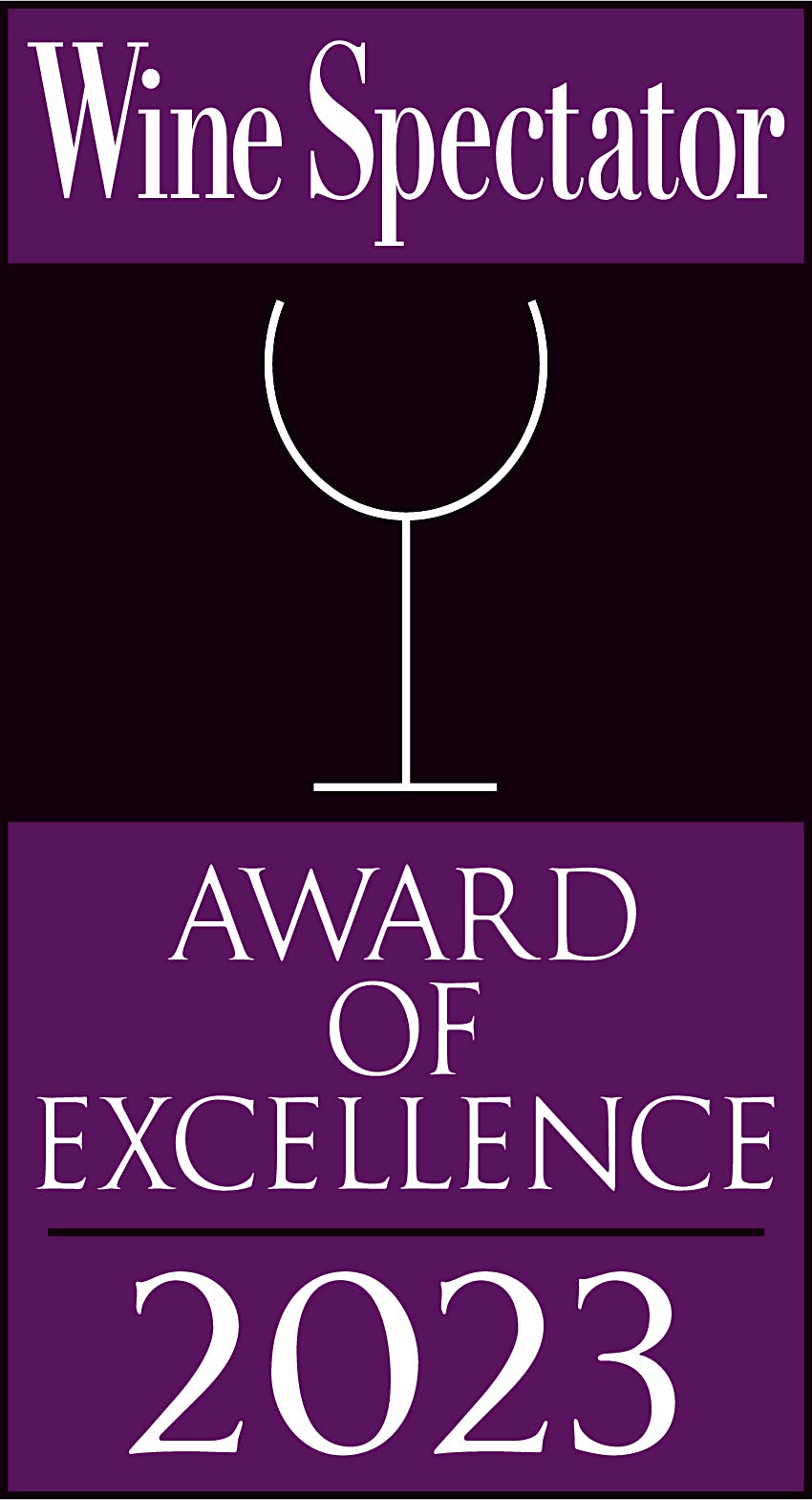 Wine Spectator Award of Excellence 2023 - Richter Tavern and Cork & Keg
